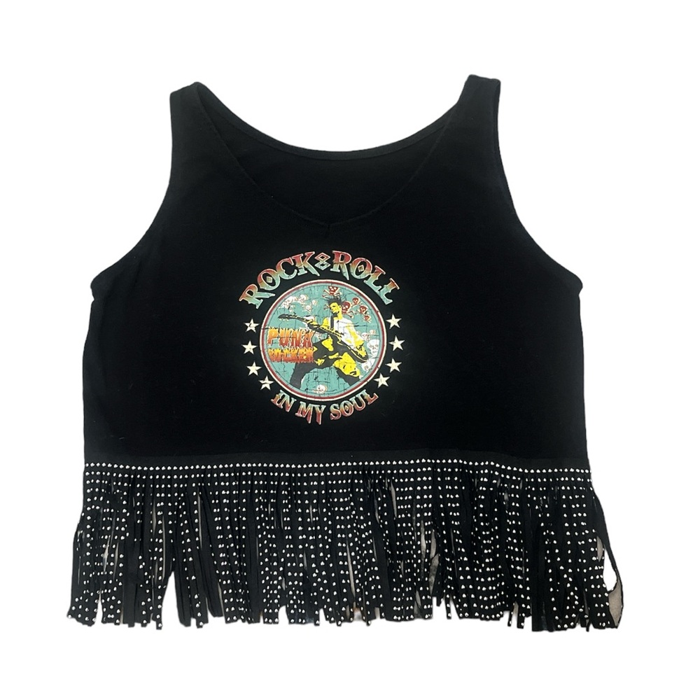 Rock and Roll Fringe Crop Top